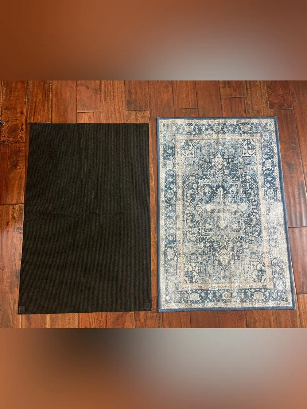 Ruggable washable rug and rug pad- Kamran in Admiral Blue